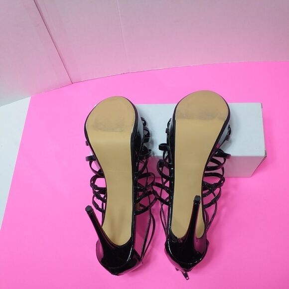 Hey Se Mey Black Patent Heels Size 43. Womens 11 - Picture 11 of 12